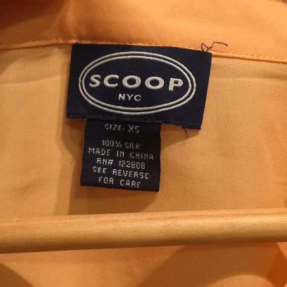 Orange silk blouse - Picture 2 of 3